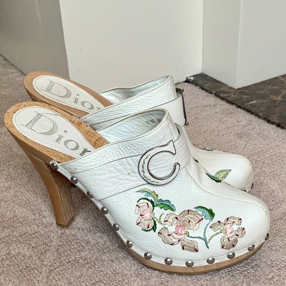 Christian Dior mule clogs